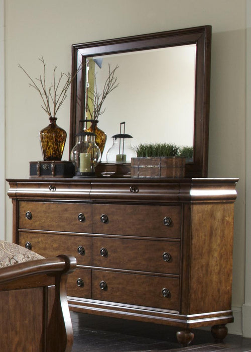 Liberty Furniture Rustic Traditions 8 Drawer Dresser in Rustic Cherry - Furniture Max (Falls Church,VA) *