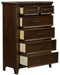 Liberty Furniture Saddlebrook 6 Drawer Chest in Tobacco Brown - Furniture Max (Falls Church,VA) *
