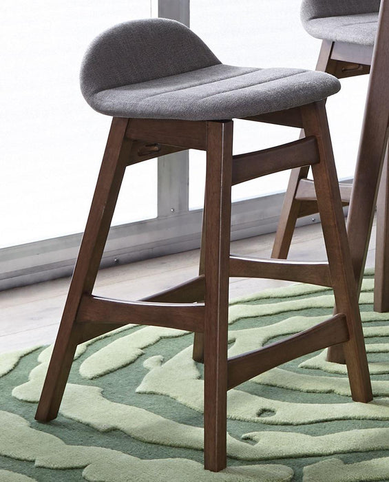 Liberty Furniture Space Saver 24" Counter Chair (Grey) in Satin Walnut (Set of 2) - Furniture Max (Falls Church,VA) *