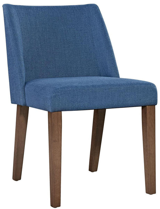 Liberty Furniture Space Saver Nido Chair (Blue) in Satin Walnut (Set of 2) - Furniture Max (Falls Church,VA) *