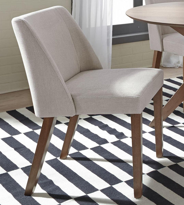 Liberty Furniture Space Saver Nido Chair (Light Tan) in Satin Walnut (Set of 2) - Furniture Max (Falls Church,VA) *