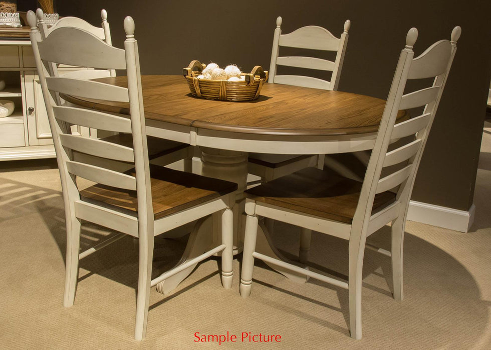 Liberty Furniture Springfield Ladder Back Side Chair in Honey and Cream (Set of 2) - Furniture Max (Falls Church,VA) *