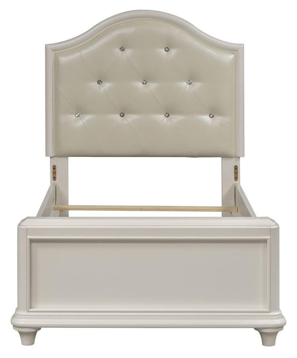 Liberty Furniture Stardust Full Panel Bed in Iridescent White - Furniture Max (Falls Church,VA) *