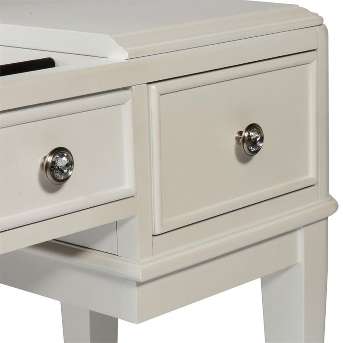 Liberty Furniture Stardust Vanity Desk in Iridescent White - Furniture Max (Falls Church,VA) *