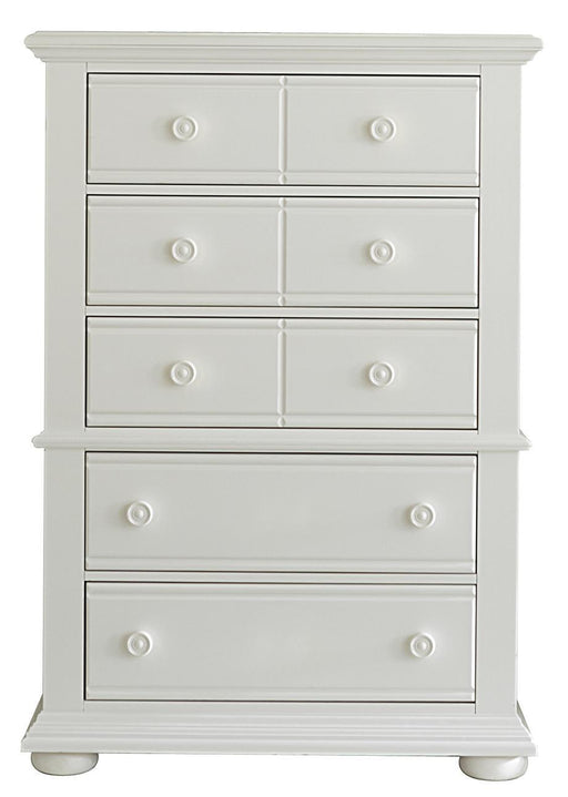 Liberty Furniture Summer House 5 Drawer Chest in Oyster White - Furniture Max (Falls Church,VA) *