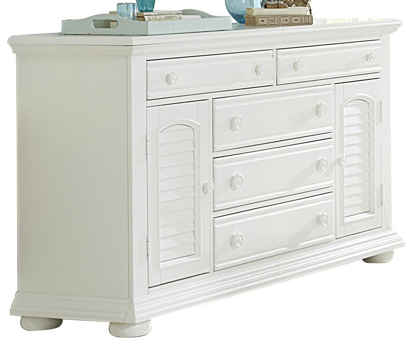 Liberty Furniture Summer House 5 Drawer Dresser in Oyster White - Furniture Max (Falls Church,VA) *