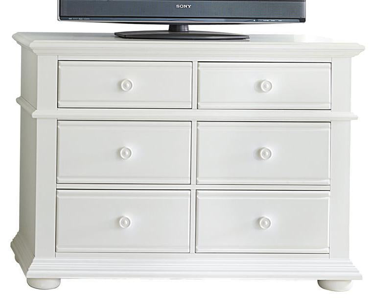 Liberty Furniture Summer House Media Chest in Oyster White - Furniture Max (Falls Church,VA) *