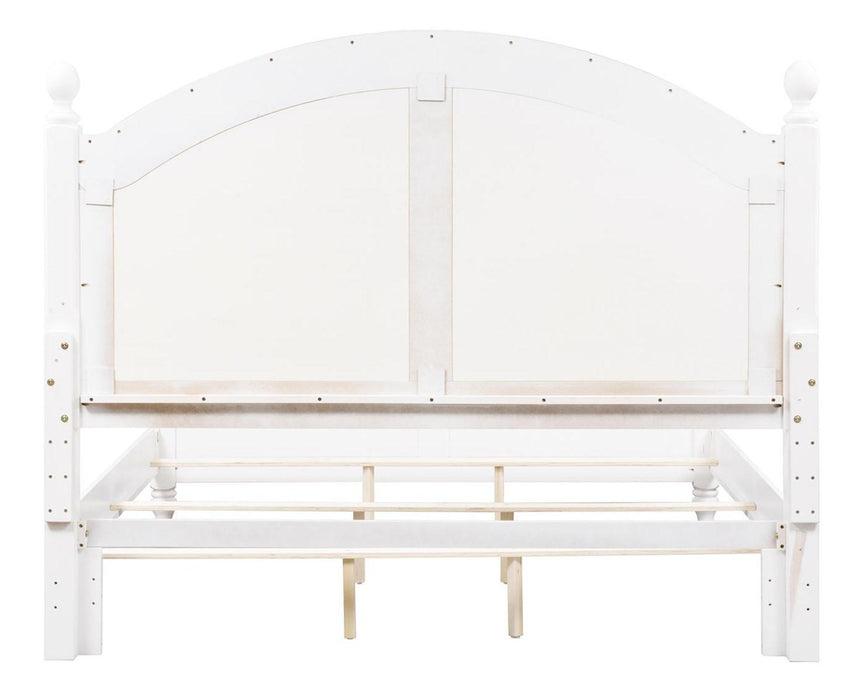 Liberty Furniture Summer House Queen Poster Bed in Oyster White - Furniture Max (Falls Church,VA) *