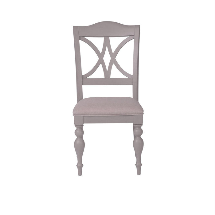 Liberty Furniture Summer House Slat Back Side Chair (RTA) in Dove Grey (Set of 2) - Furniture Max (Falls Church,VA) *