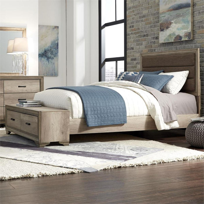 Liberty Furniture Sun Valley Queen Storage Bed in Sandstone - Furniture Max (Falls Church,VA) *