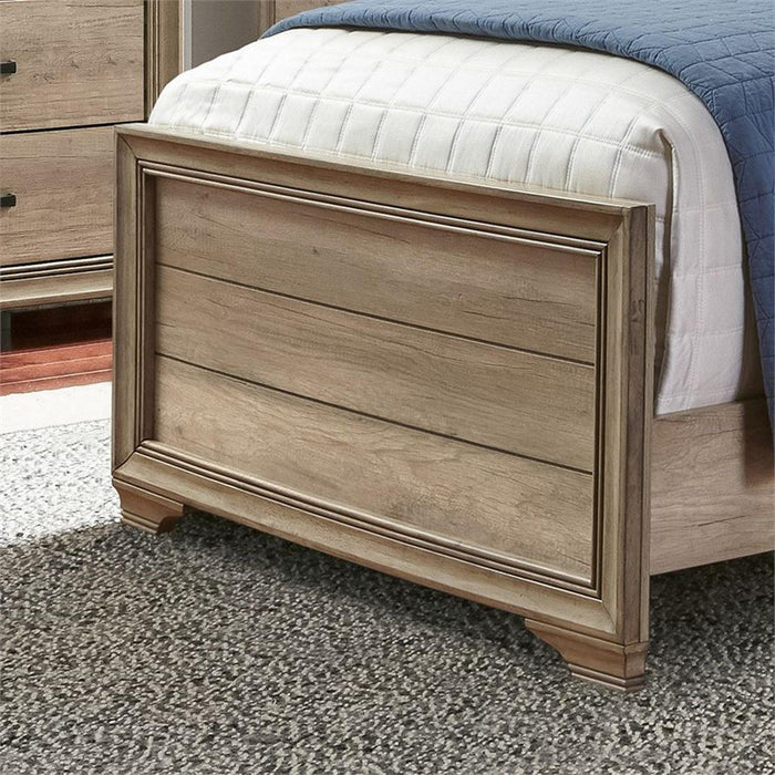 Liberty Furniture Sun Valley Twin Upholstered Bed in Sandstone