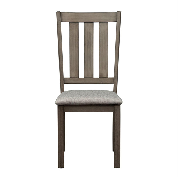 Liberty Furniture Tanners Creek Slat Back Side Chair (RTA) in Greystone (Set of 2) - Furniture Max (Falls Church,VA) *