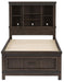 Liberty Furniture Thornwood Hills Twin Bookcase Bed in Rock Beaten Gray - Furniture Max (Falls Church,VA) *