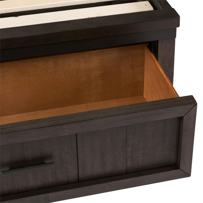Liberty Furniture Thornwood Hills Twin Bookcase Bed in Rock Beaten Gray