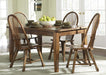 Liberty Furniture Treasures Solid Top Leg Table in Rustic Oak Finish - Furniture Max (Falls Church,VA) *