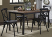 Liberty Furniture Vintage Dining Series X-Back Dining Side Chair in Black (Set of 2) - Furniture Max (Falls Church,VA) *
