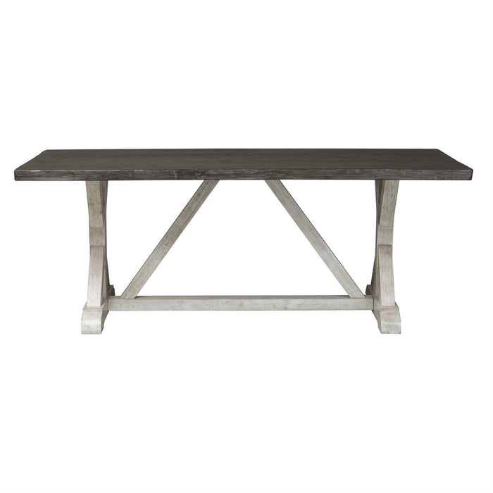 Liberty Furniture Willowrun Trestle Dining Table in Rustic White - Furniture Max (Falls Church,VA) *