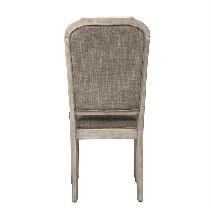 Liberty Furniture Willowrun Upholstered Side Chair (RTA) in Rustic White (Set of 2) - Furniture Max (Falls Church,VA) *