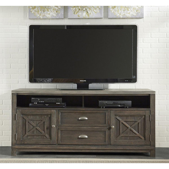 Liberty Heatherbrook 66" TV Console in Charcoal & Ash - Furniture Max (Falls Church,VA) *