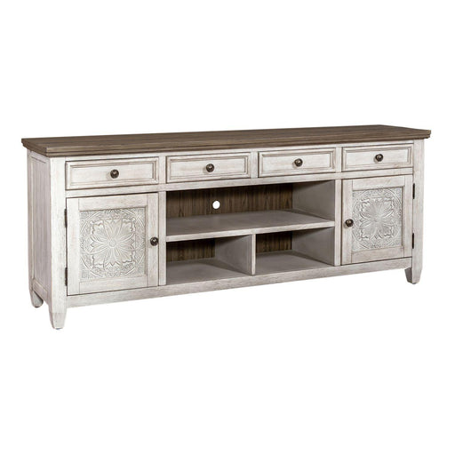 Liberty Heartland 76" Tile TV Console in Antique White - Furniture Max (Falls Church,VA) *
