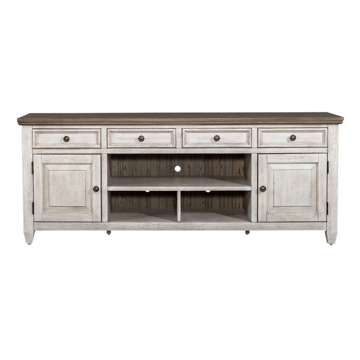 Liberty Heartland 76" Tile TV Console in Antique White - Furniture Max (Falls Church,VA) *
