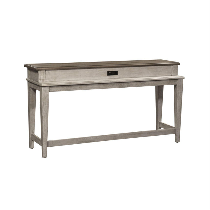 Liberty Heartland Console Bar Table in Antique White