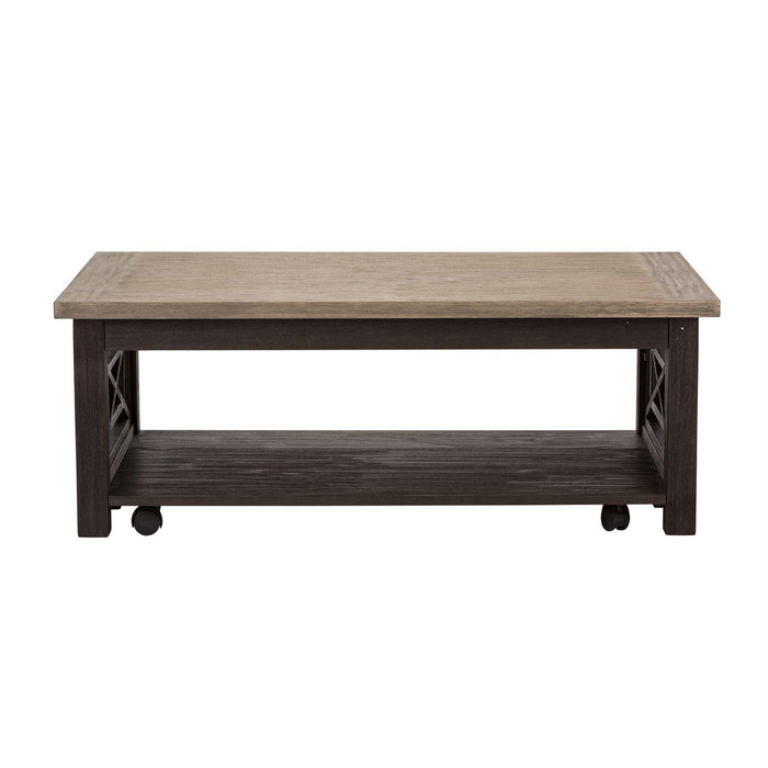 Liberty Heatherbrook Cocktail Table in Charcoal and Ash