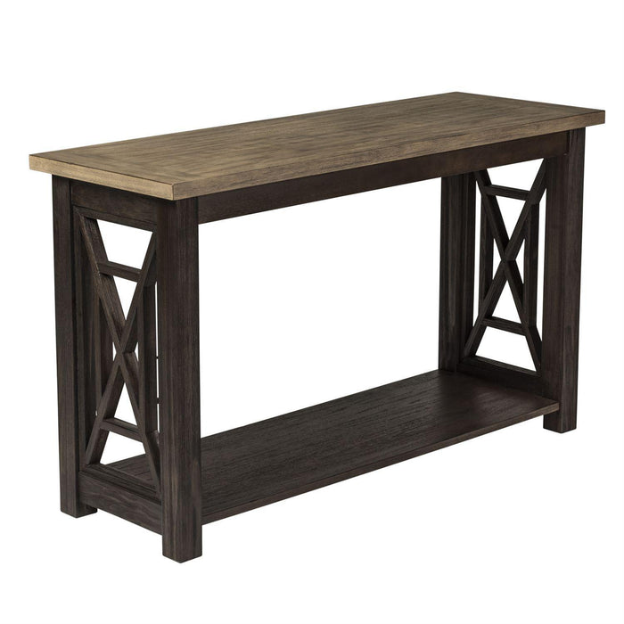 Liberty Heatherbrook Sofa Table in Charcoal and Ash - Furniture Max (Falls Church,VA) *