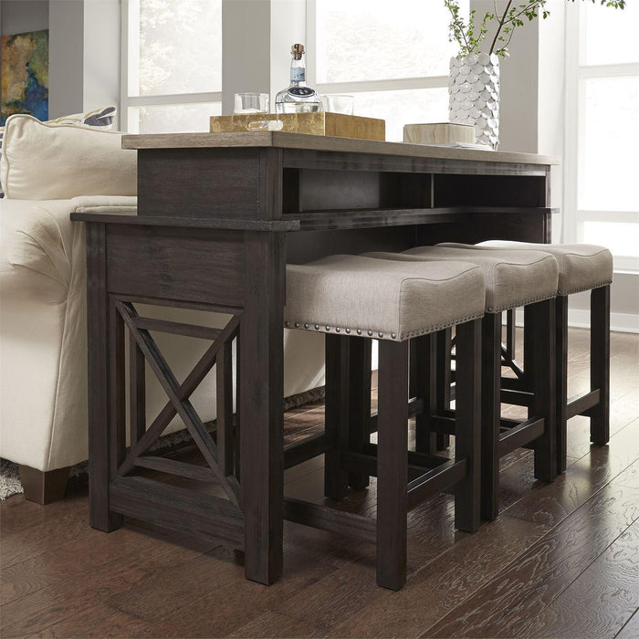 Liberty Heatherbrook Uph Barstool in Charcoal and Ash - Furniture Max (Falls Church,VA) *
