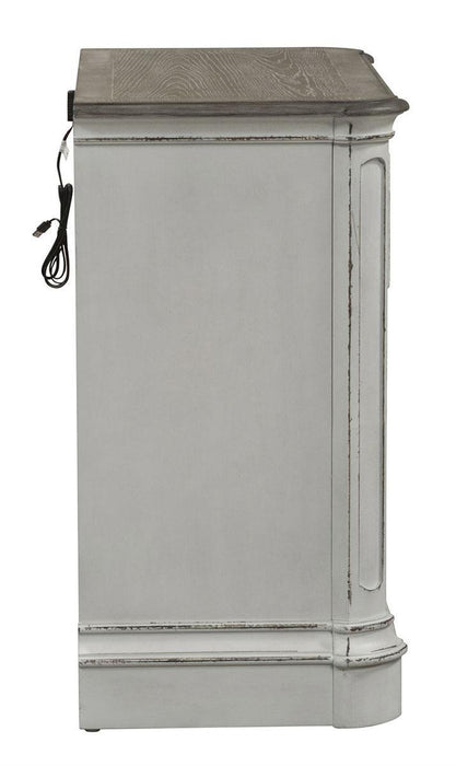 Liberty Magnolia Manor 3 Drawer Bedside Chest in Antique White SHIP TIME IS 4 WEEKS - Furniture Max (Falls Church,VA) *