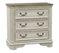 Liberty Magnolia Manor 3 Drawer Bedside Chest in Antique White SHIP TIME IS 4 WEEKS - Furniture Max (Falls Church,VA) *