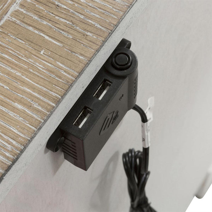 Liberty Magnolia Manor 3 Drawer Bedside Chest in Antique White SHIP TIME IS 4 WEEKS - Furniture Max (Falls Church,VA) *