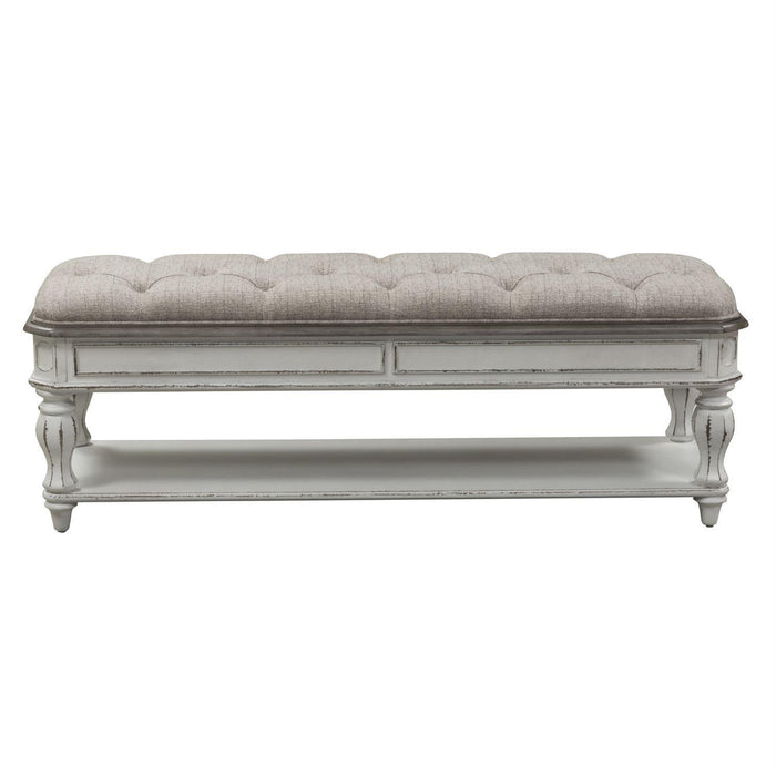 Liberty Magnolia Manor Bed Bench in Antique White