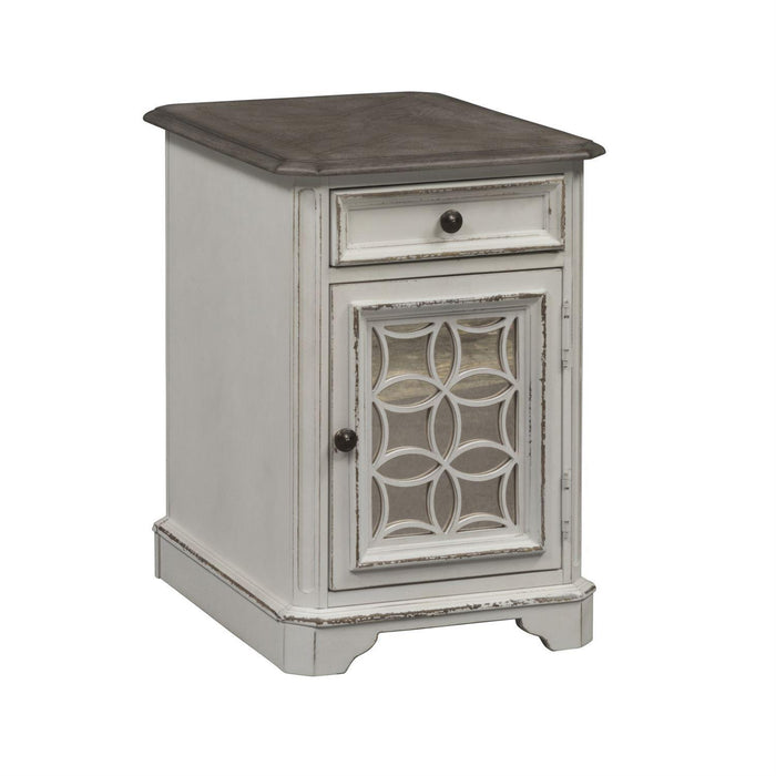 Liberty Magnolia Manor Chair Side Table in Antique White - Furniture Max (Falls Church,VA) *