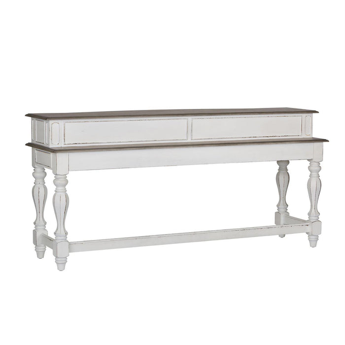 Liberty Magnolia Manor Console Bar Table in Antique White - Furniture Max (Falls Church,VA) *
