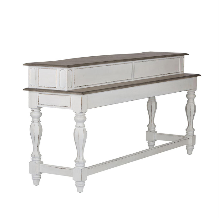 Liberty Magnolia Manor Console Bar Table in Antique White - Furniture Max (Falls Church,VA) *