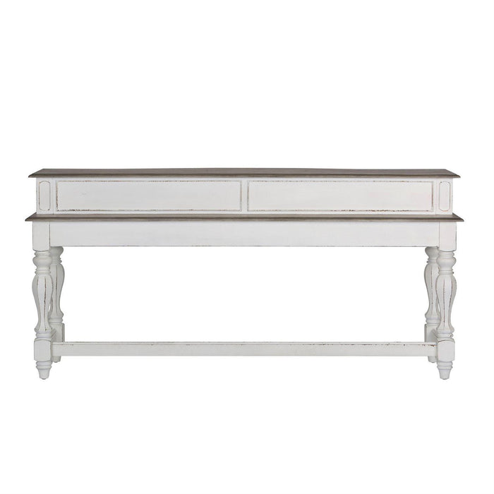 Liberty Magnolia Manor Console Bar Table in Antique White - Furniture Max (Falls Church,VA) *
