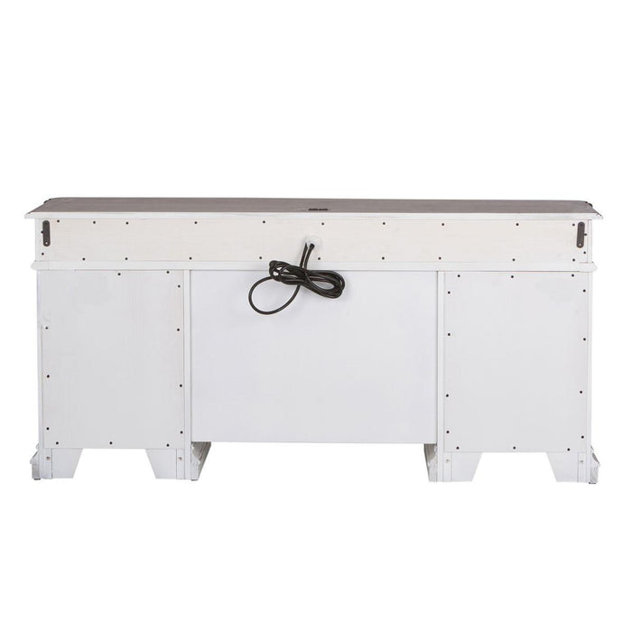 Liberty Magnolia Manor Credenza in Antique White