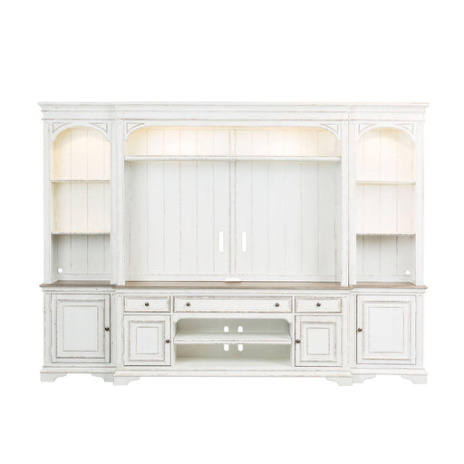 Liberty Magnolia Manor Entertainment Center with Piers in Antique White - Furniture Max (Falls Church,VA) *