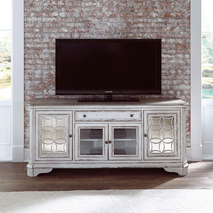 Liberty Magnolia Manor Entertainment TV Stand in Antique White - Furniture Max (Falls Church,VA) *