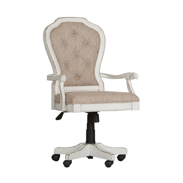 Liberty Magnolia Manor Jr Executive Desk Chair in Antique White - Furniture Max (Falls Church,VA) *