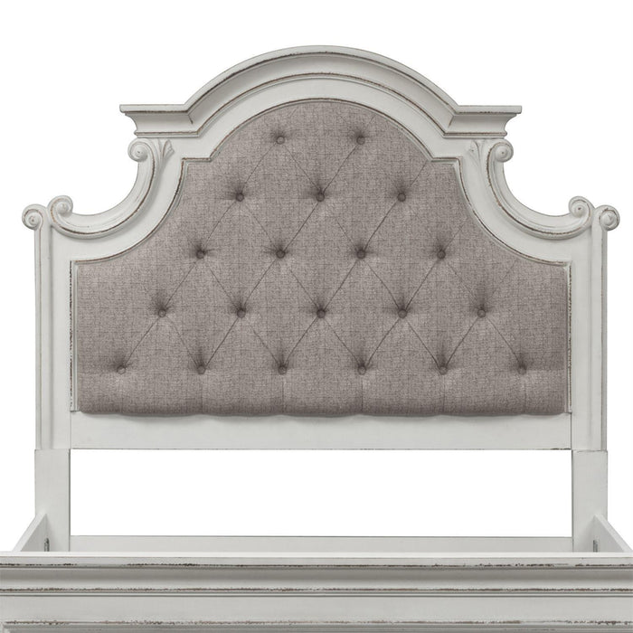 Liberty Magnolia Manor King Upholstered Panel Headboard in Antique White - Furniture Max (Falls Church,VA) *