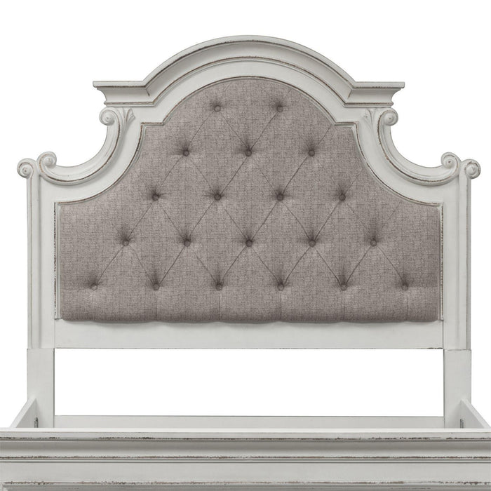 Liberty Magnolia Manor King Upholstered Panel Headboard in Antique White