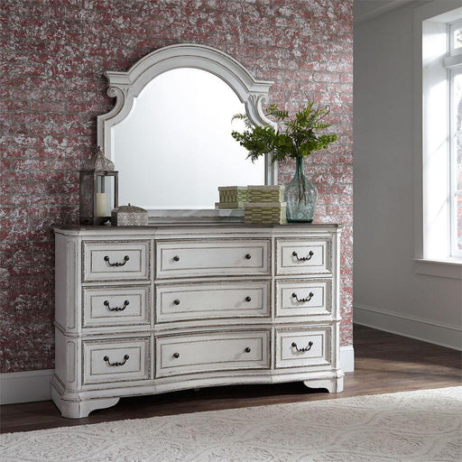 Liberty Magnolia Manor Leg 9 Drawer Dresser in Antique White - Furniture Max (Falls Church,VA) *