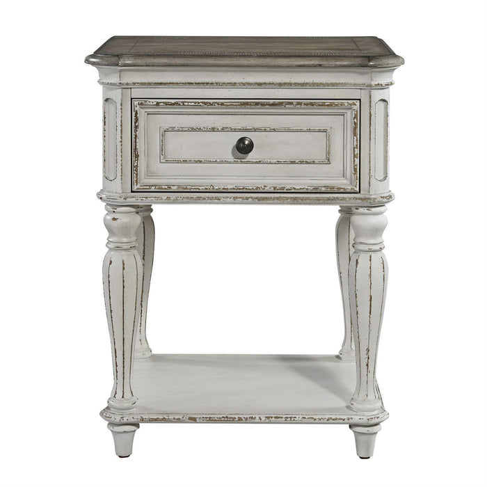 Liberty Magnolia Manor Leg Nightstand in Antique White - Furniture Max (Falls Church,VA) *