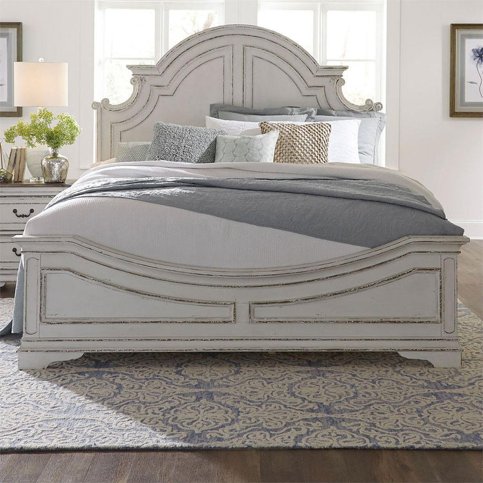Liberty Magnolia Manor Queen Panel Bed in Antique White