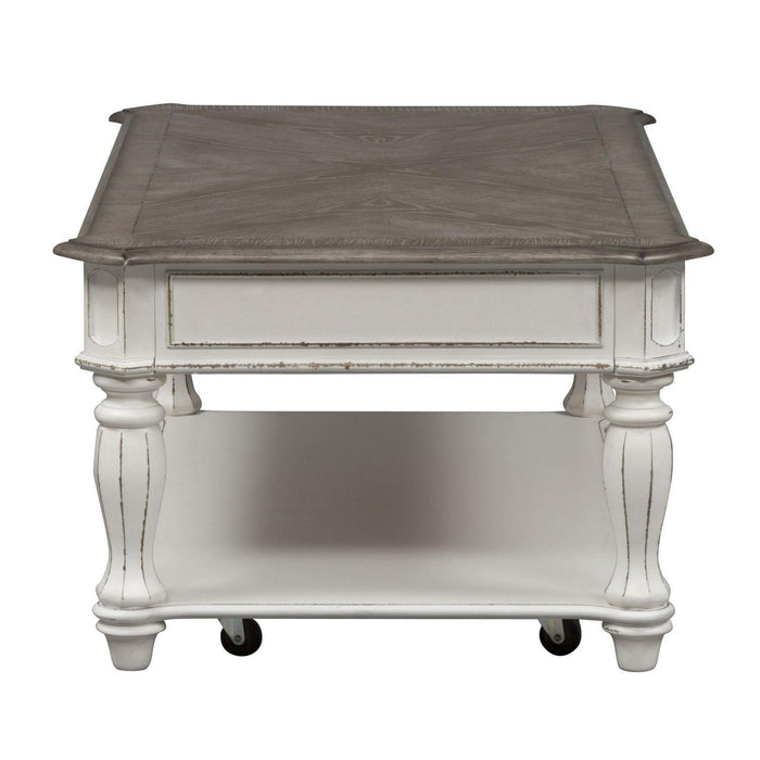 Liberty Magnolia Manor Rectangular Cocktail Table in Antique White - Furniture Max (Falls Church,VA) *