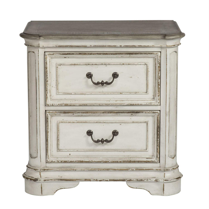 Liberty Magnolia Manor Two Drawer Nightstand in Antique White - Furniture Max (Falls Church,VA) *