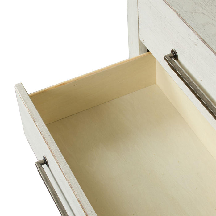 Liberty Modern Farmhouse 3 Drawer Nightstand in White - Furniture Max (Falls Church,VA) *