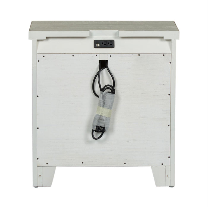 Liberty Modern Farmhouse 3 Drawer Nightstand in White - Furniture Max (Falls Church,VA) *